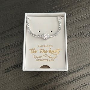 “I couldn’t tie the knot without you” bracelet